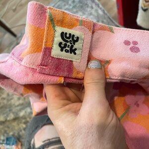 Lucy & Yak Pink and Orange High Rise Jeans